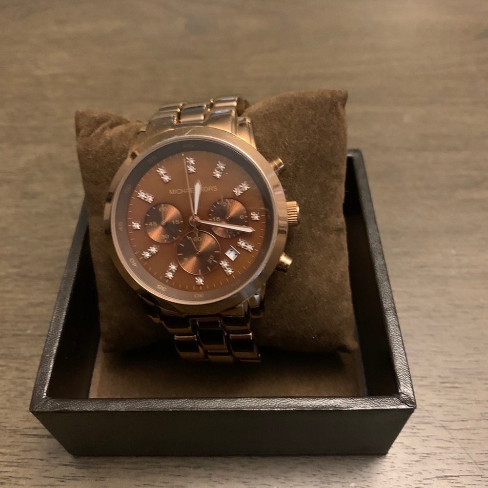 Michael Kors Show Stopper Chronograph Ladies Watch - Picture 6 of 9